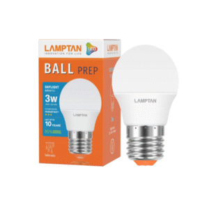 หลอดไฟ LED BALL PREP 3W. แสง Day light