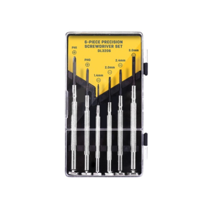 6-Piece Watch Repair Screwdriver Set Cr-V EDL3206 DELI+