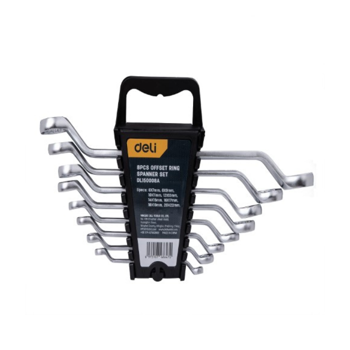 8-Piece Ring Wrench Set (6–22 mm) EDL150008A DELI+