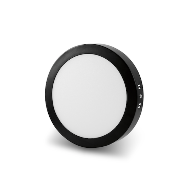 Black-Edged Surface-Mounted Round Panel Light 18W DL