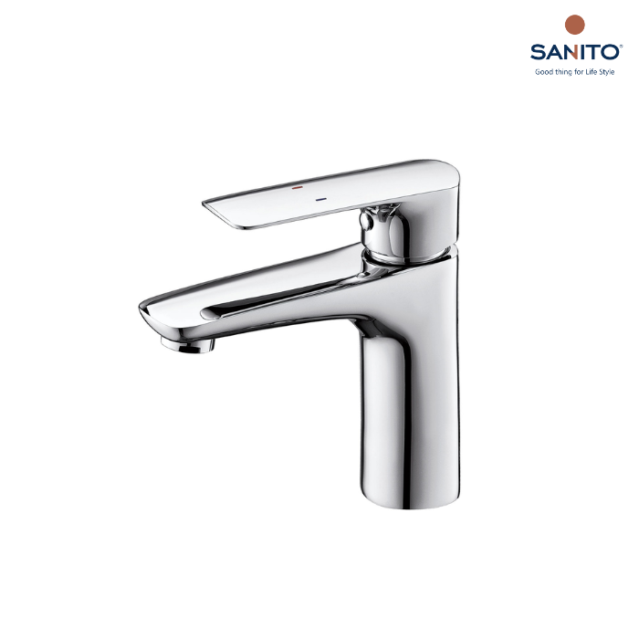 ก๊อกผสมอ่างล้างหน้า แบบก้านโยก Series CHROMA - SANITO