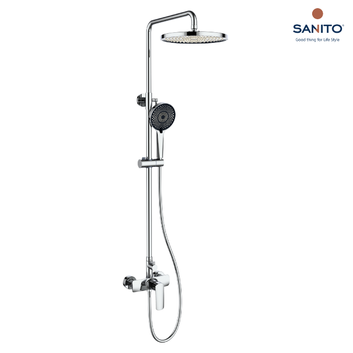 ชุดฝักบัวก้านเเข็งพร้อมฝักบัวสายอ่อน 2 ฟังก์ชัน Series SERINA - SANITO