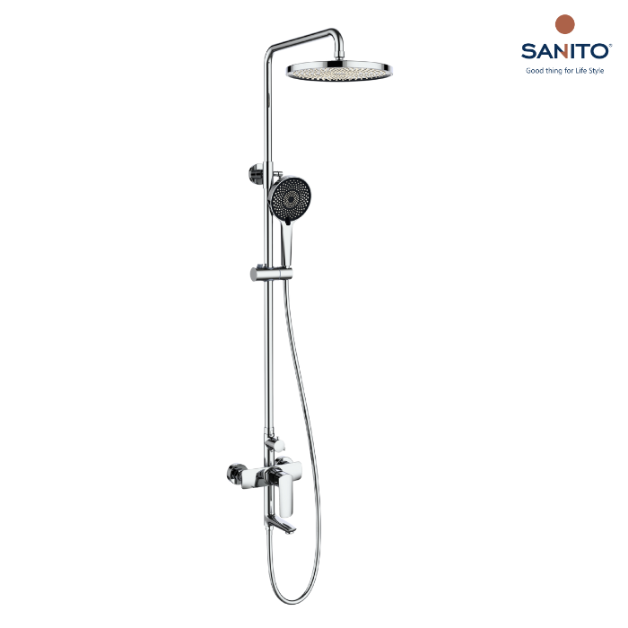 ชุดฝักบัวก้านเเข็งพร้อมฝักบัวสายอ่อน 3 ฟังก์ชัน Series SERINA - SANITO