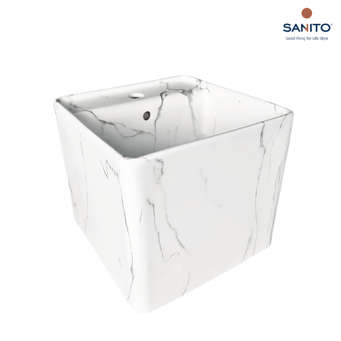 อ่างล้างหน้าแบบออกผนัง Series HUSH - SANITO